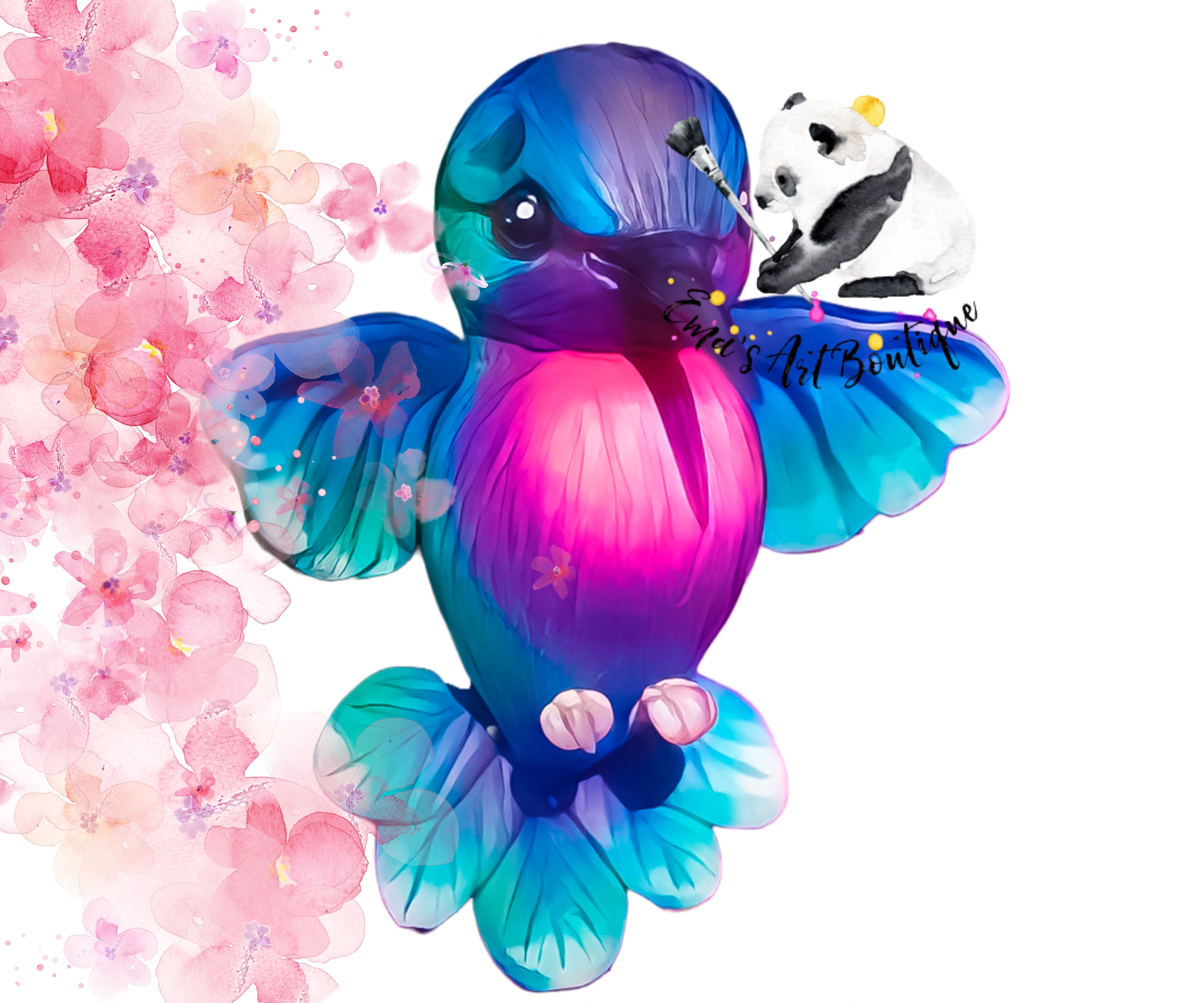 Rainbow Birds Animal Clipart Set PNG JPG File Watercolor Baby Bird ...