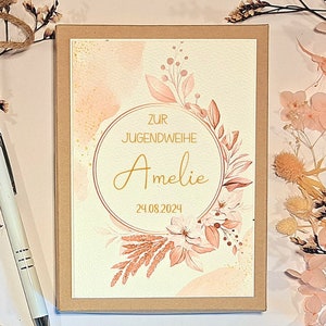 Geldgeschenk personalisiert Jugendweihe | Jugendweihengeschenk für Mädchen | Geschenk Jugendweihe Mädchen | Geschenkbox Jugendweihe