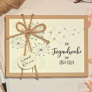 Jugendweihe Geldgeschenk personalisiert Mädchen, Jugendweihengeschenk Junge, Geschenk Weihe, Geschenkverpackung, Geschenkbox, Geschenkkarton