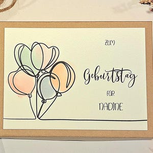 Personalisiertes Geburtstagsgeschenk | Geschenkbox mit Namen zum Geburtstag | Geldgeschenk zum Geburtstag personalisiert | Geschenkschachtel