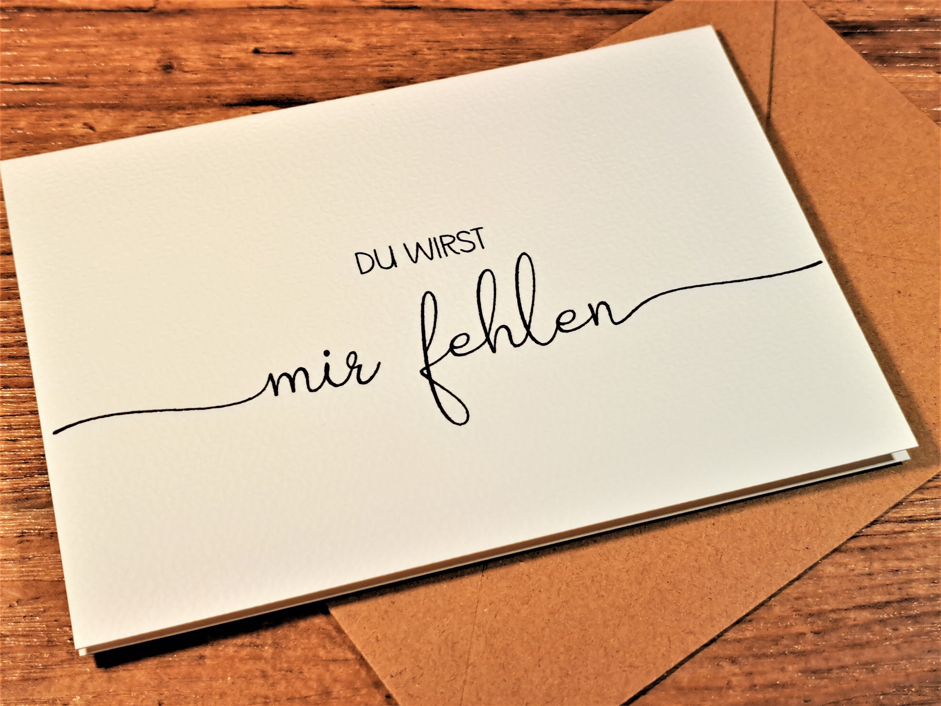 Du wirst fehlen, Abschied Kollege, Kollegin, Dankeschön, Karte Danke