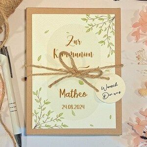 Erstkommunion Geldgeschenk personalisiert | Kommunion Geschenkbox | Geschenk Kommunion Junge | heilige Kommunion Geschenkidee Geldgeschenk