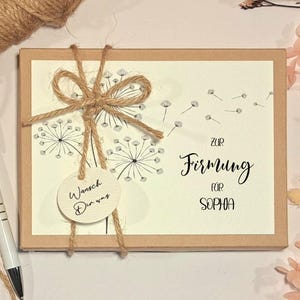 Geldgeschenk personalisiert Firmung, Firmgeschenk für Mädchen & Junge, Geschenk heilige Firmung Geschenkverpackung, Geschenkschachtel Name