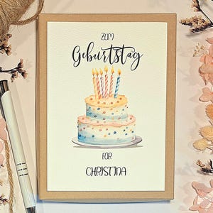 Geldgeschenk zum Geburtstag | Geburtstagsgeschenk Geburtstagskuchen | Geschenkbox zum Geburtstag | Geschenkschachtel personalisiert