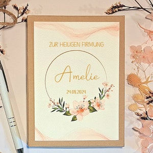 Firmgeschenk Mädchen personalisiert | Firmung Geldgeschenk | Geschenk heilige Firmung | Geschenkbox mit Glückwunschkarte Firmung