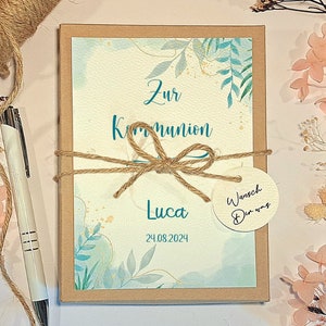 Erstkommunion Geldgeschenk Junge | Kommunion Geschenkbox | Geschenk Kommunion personalisiert | heilige Kommunion Geschenkidee Geldgeschenk