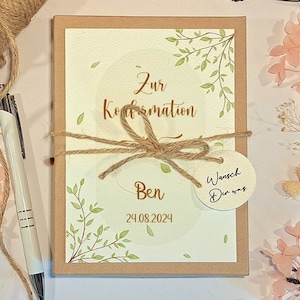 Konfirmation Geldgeschenk | Konfirmationsgeschenk Mädchen | Geschenk Konfirmation Jungen | Konfirmation Geschenkbox mit Glückwunschkarte