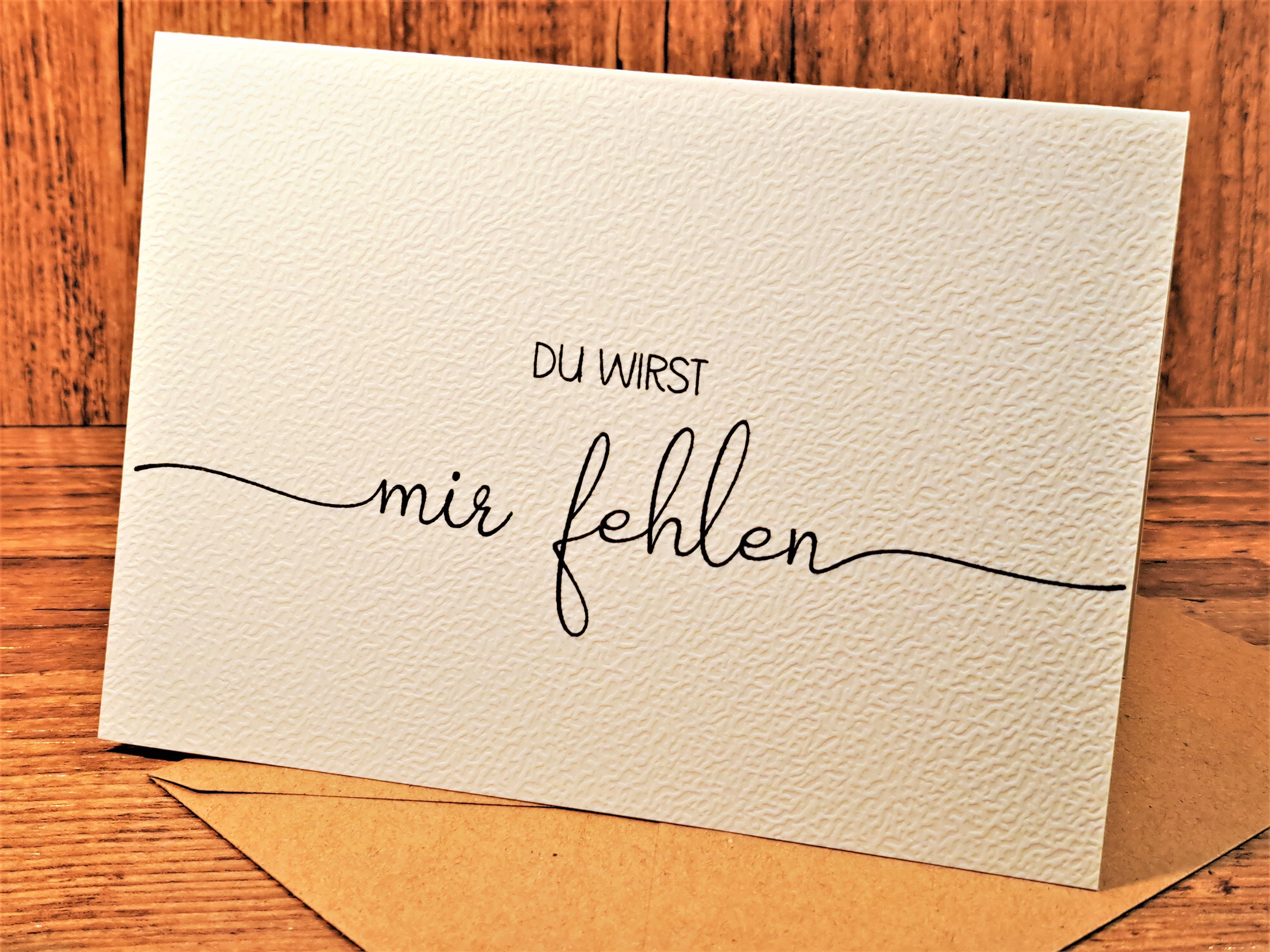 Du wirst fehlen, Abschied Kollege, Kollegin, Dankeschön, Karte Danke