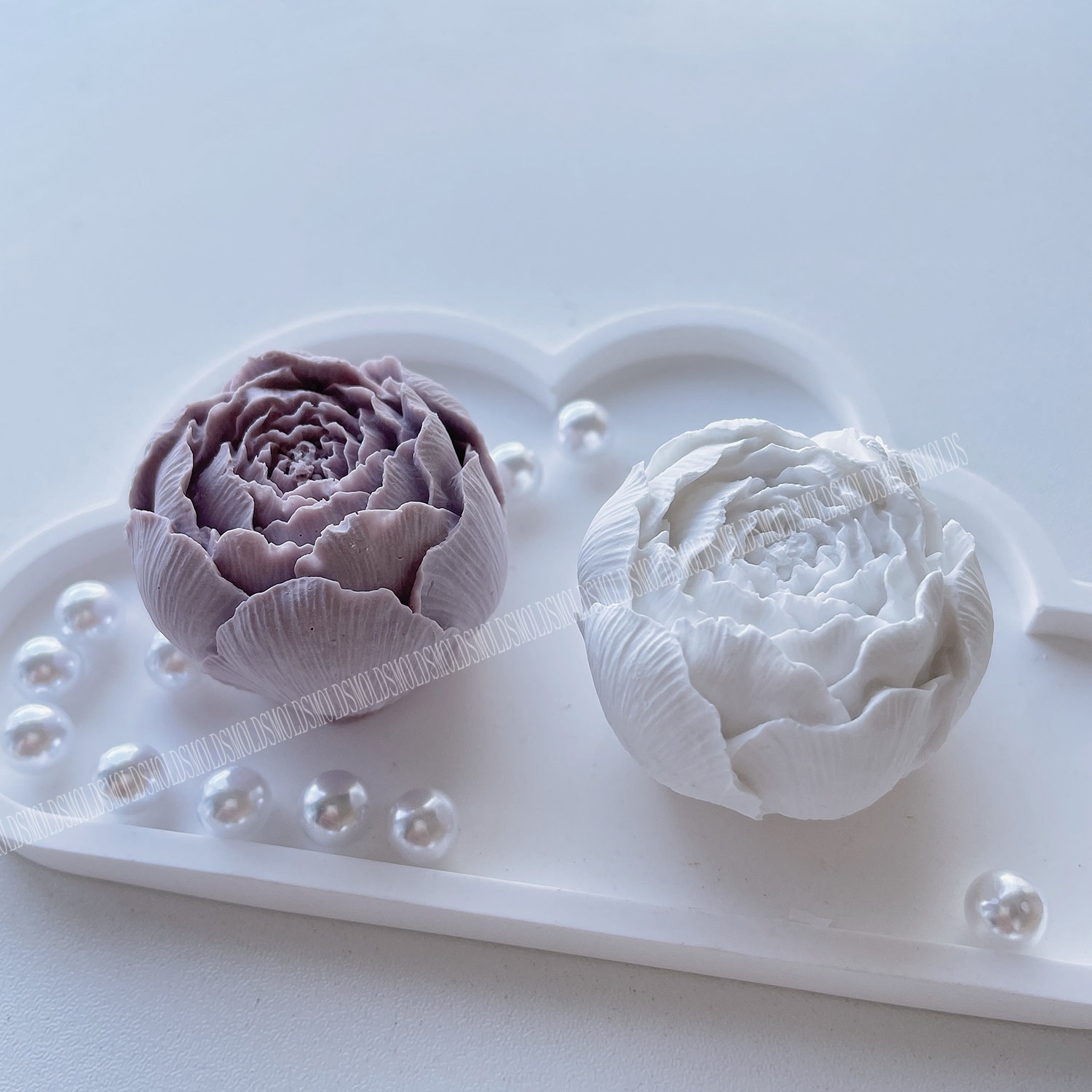 Rose Bud Big Flower Silicone Mold Soap Molds 3D Rose Bud Mold Baking Flower  Mold Candle Soap Flower Bud Rose Mold Silicone Rose Molding 
