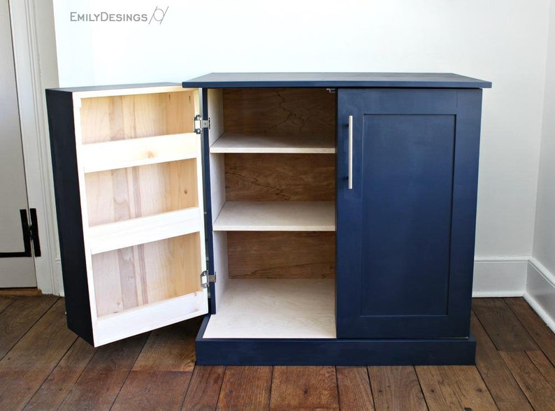 Modern Kitchen Pantry Plan Portable DIY Plan Etsy