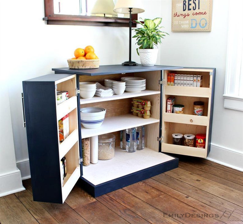 Modern Kitchen Pantry Plan Portable DIY Plan Etsy