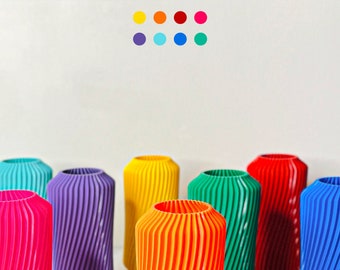 Colourful Modern Dried Flower Vase | Unique Pop Art Vase | Decor For Home Interrior | Rainbow Decoration | Color Ecofriendly Vase For Home |