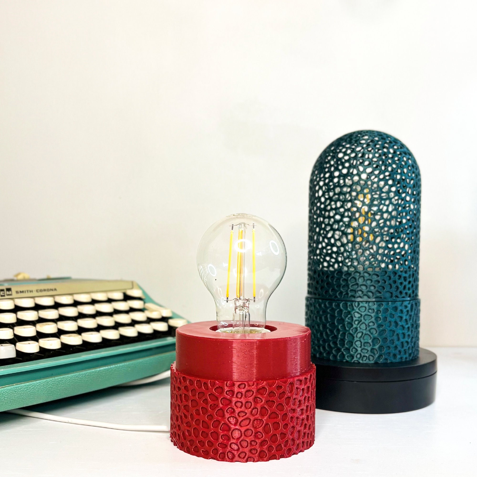 Voronoi Pattern Desk Lamp | Patterned Shadow Table Lightning | Special ...