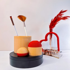Makeup Desk Organiser | Makeup Brush Stand | Jewelry Organiser | Makeup Staff Holder | Cosmetics Organizer | Organizer for Beauty Products |
