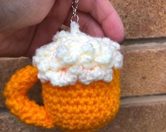 Pint of beer keyring