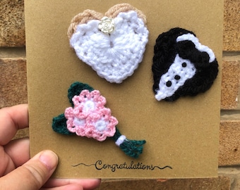 Wedding congratulations greeting card
