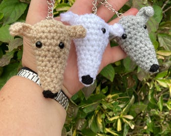 Sighthound keyrings - whippet, greyhound, Italian greyhound, lurcher