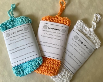 Crochet Cotton Soap Saver - Eco-Friendly Wash Cloth