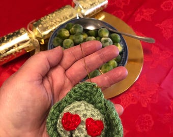 Brussels sprout Christmas tree decoration  - love them or hate them?!!