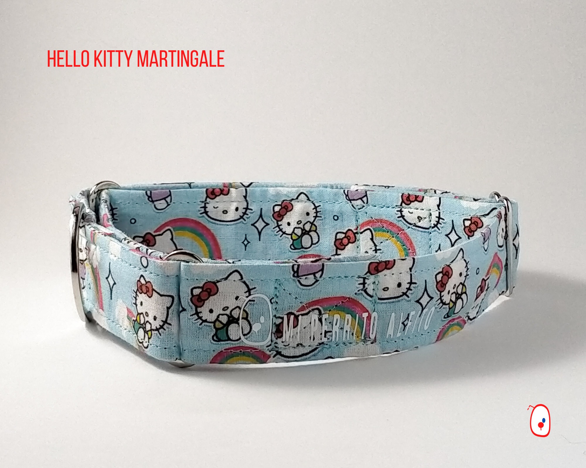 Martingale Hello Kitty Dog Collar. Handmade and Adjustable Etsy