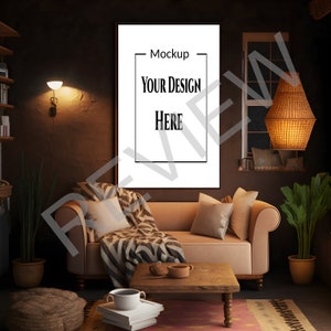 10 Modern Brazil Frame Mock Ups / Modern Style Mock Up / Frame Mock up Bundle / Stylish Stock Photo / Template Frame Art / PSD