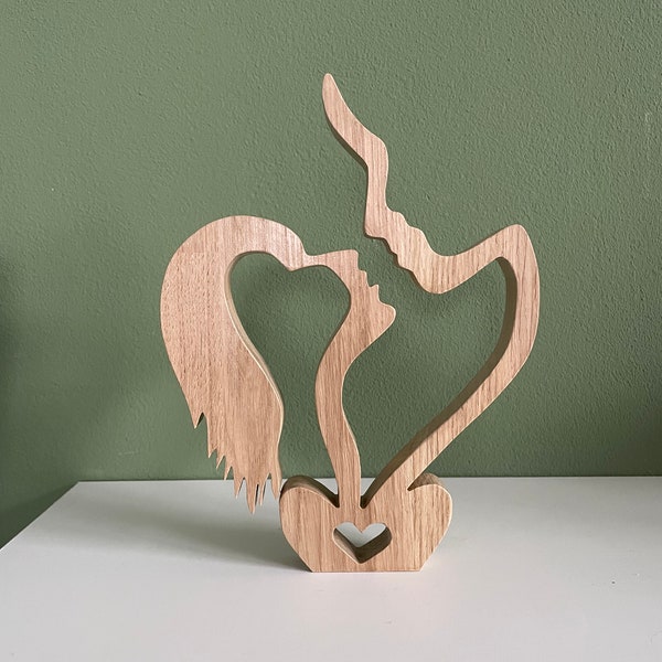 Holzskulptur  "Paar"