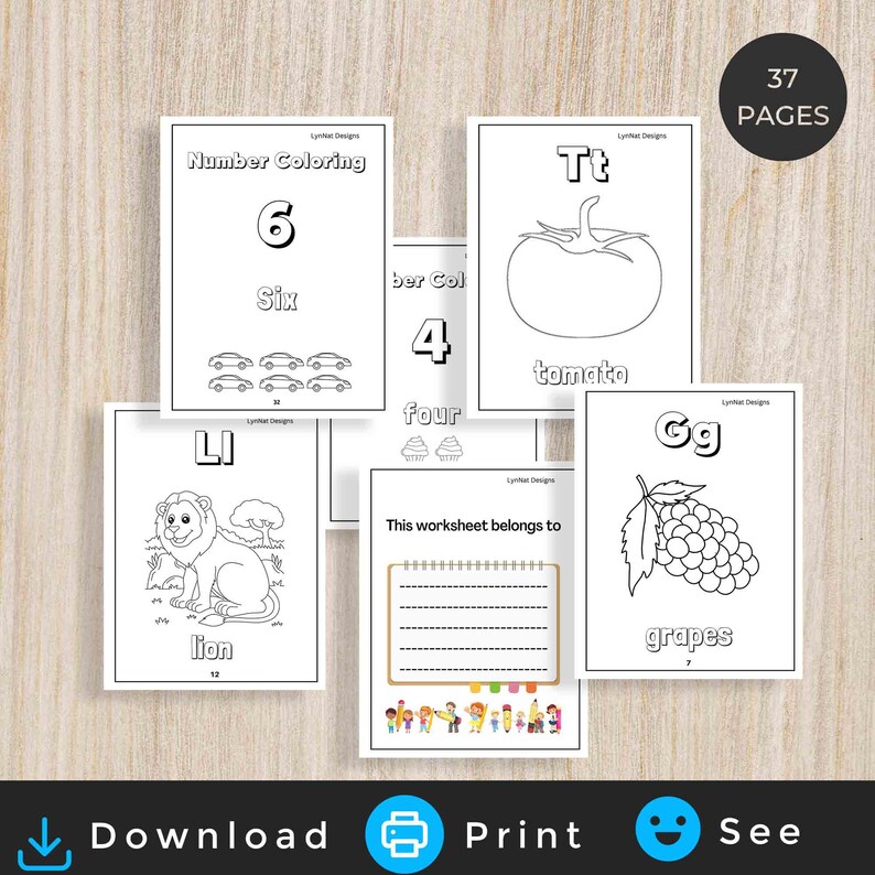 Letter of the Week Worksheet Printable 20 Pages, Fun Crafts, Preschool Curriculum, Homeschool ...