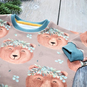 Lüddjen Sweater / pullover oversized with bear for babies and toddlers image 5