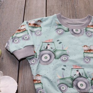 Lüddjen Sweater / pullover oversized with tractor for babies and toddlers image 2