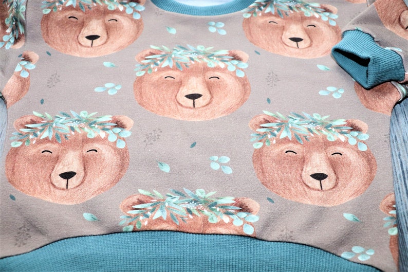 Lüddjen Sweater / pullover oversized with bear for babies and toddlers image 4