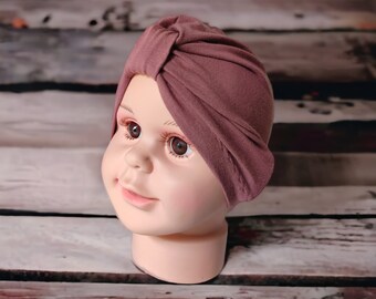 Turban - single-layer jersey hat with bow