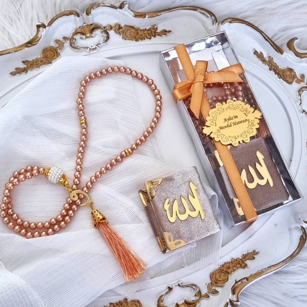 Islamic Gifts, Mini Quran Tasbih Gift Box, Islamic Baby Gifts, Ramadan Gift, Eid Gift, Umrah Hajj Favors, Prayer Gift, Muslim Wedding Gift