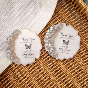Caja con imán de epoxi personalizada, regalos de bautismo, Mi Bautizo, regalos personalizados, regalos de bautizo, regalos de compromiso personalizados, regalos de fiesta de bodas