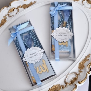 Islamische Geschenke, Mini Koran Tasbih Geschenkbox, Islamische Babygeschenke, Ramadan Geschenk, Eid Geschenk, Umrah Hajj Gefälligkeiten, Gebetsgeschenk, Muslimisches Hochzeitsgeschenk