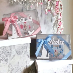 Bomboniere personalizzate per foto di compleanno, Magnete specchio personalizzato, Cornici per foto per bambini, Bomboniere per feste di compleanno, Cornici per foto per bambini, Bomboniere per il 1° compleanno