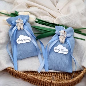 Sacchetti regalo a forma di orsetto, sacchetti per caramelle, sacchetti regalo per baby shower, regali personalizzati, sacchetti per imballaggio, sacchetti di paglia per bomboniere, dolci per baby shower