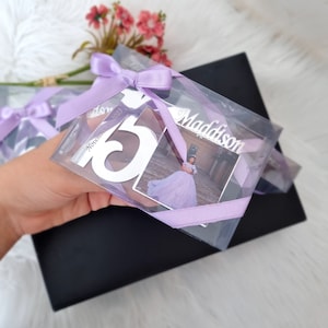 Personnalisé Mis Quince Años, Mis Quince 15, Sweet 15 Magnets photo, Cadeau personnalisé, Cadeaux d'anniversaire Quinceañera, Cadeau de fête d'anniversaire