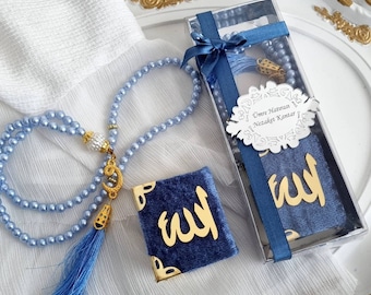 Cadeaux islamiques, Mini coffret cadeau Coran Tasbih, Cadeaux islamiques pour bébé, Cadeau du Ramadan, Cadeau de l'Aïd, Cadeaux Omra Hajj, Cadeau de prière, Cadeau de mariage musulman