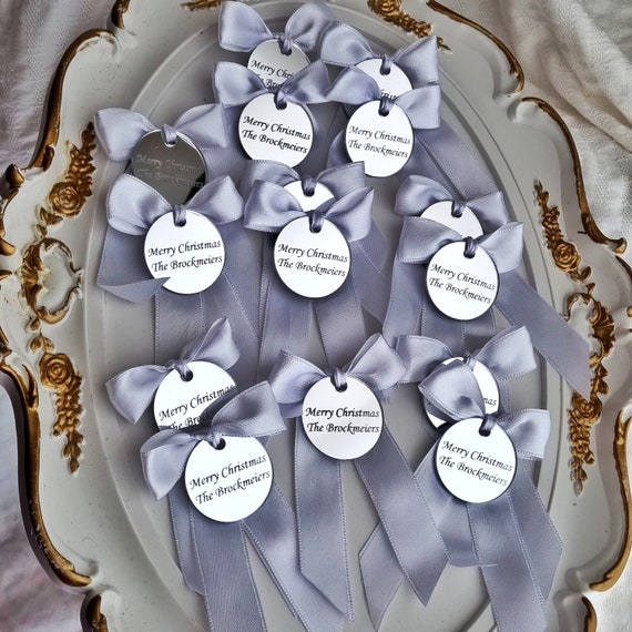 Acrylic Mirror Tags, Merry Christmas Tags, Custom Name Tag, Mi Bautizo Tags, Baptism Favor Tags, Personalized Baptism Tags, Gift Tags