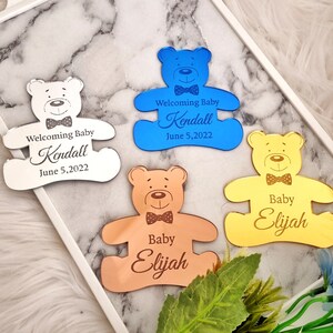 Magneti per orsacchiotti, Bomboniere per baby shower, Grazie mille, Bomboniere per bambini, Benvenuto per neonato, Regali personalizzati, Bomboniere per orsacchiotti