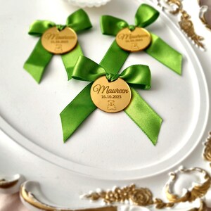 Etichetta specchio acrilico orsetto, etichetta baby shower, grazie Beary Much, regalo personalizzato, bomboniere baby shower, benvenuto bambino, etichetta compleanno