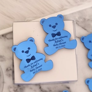 Aimant personnalisé ours en peluche, Cadeaux baby shower, Cadeaux de baptême, Cadeaux ours en peluche, Étiquettes miroir, Merci beaucoup Beary, Cadeaux personnalisés