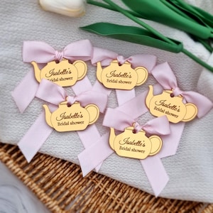 Gepersonaliseerde theekransje spiegellabel, vrijgezellenfeestje label, theekransje decorlabel, bruidlabels, meisjestheekransje bedels, acryl spiegellabel, aangepaste label