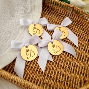 Tag specchio acrilico oro, tag baby shower, tag battesimo personalizzati, tag specchio battesimo, tag Mi Bautizo, tag bomboniera battesimo, tag matrimonio