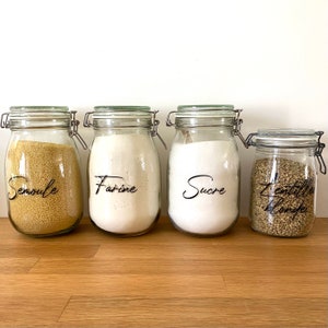 Personalized label for kitchen jars image 1