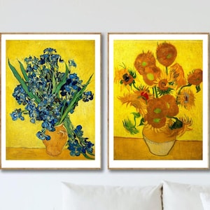 Vincent Van Gogh Set Of 2 - Gallery Wall Set, Van Gogh Poster, Van Gogh Exhibition Art, Museum Prints, Exhibition Print, Landscape Print,