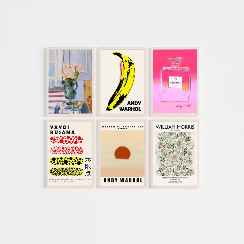 Eclectic Prints Mega Bundle 24 Eclectic Wall Art Gallery Etsy