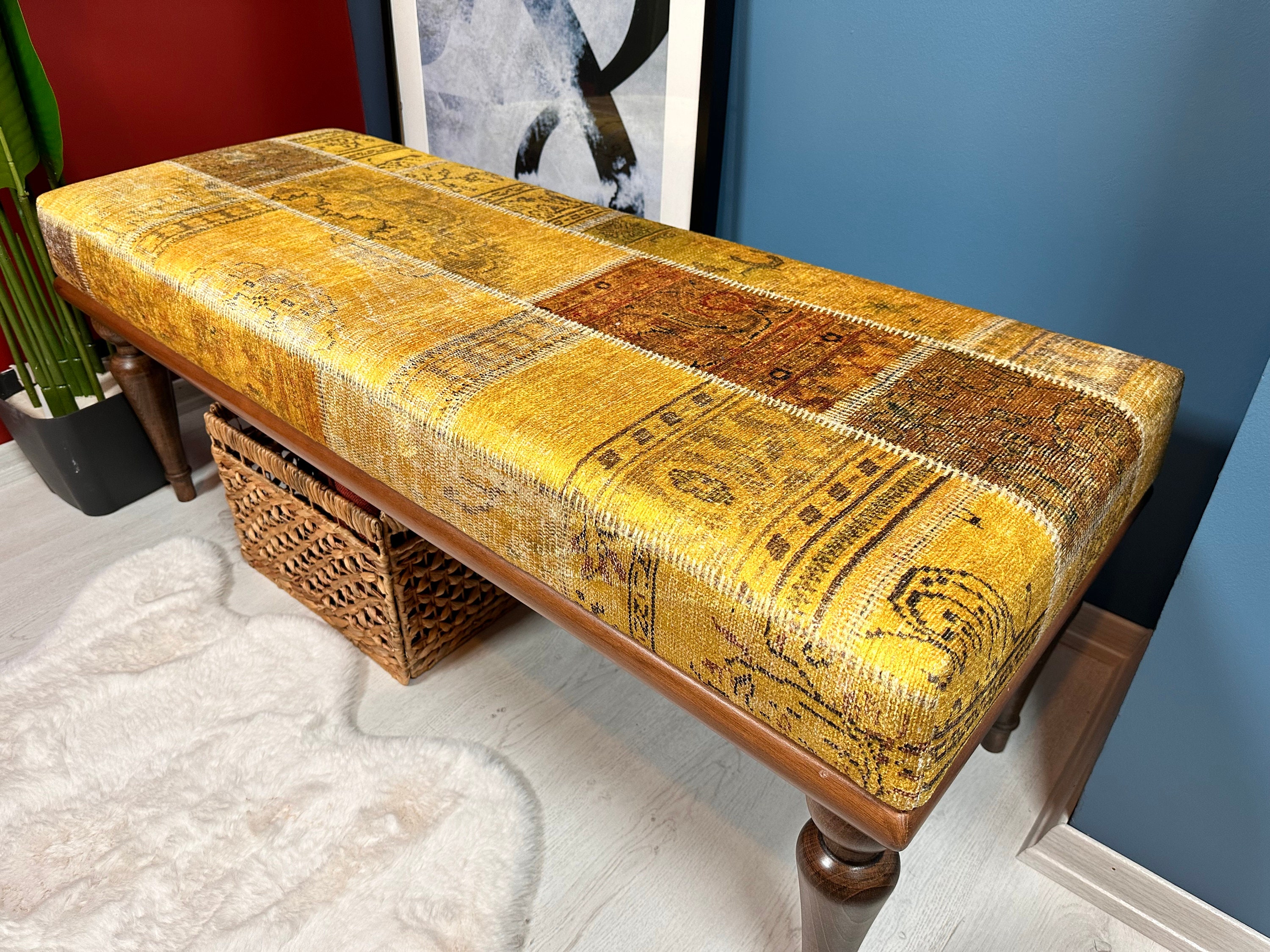 Comfort and Style Hallway Bench Perfect Addition Livingroom Etsy