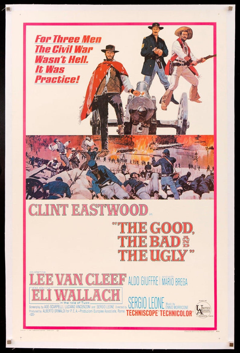The-good-bad-and-the-ugly-vintage-movie-poster - Etsy