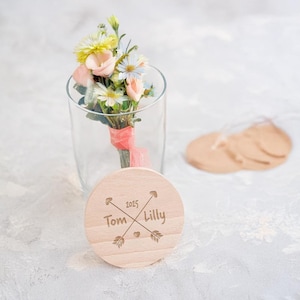 diamandi - Personalisierbares Vorratsglas mit Gravur – 880 ml Glas mit Holzdeckel – Geschenkidee Küche, Hochzeit - Liebespfeil